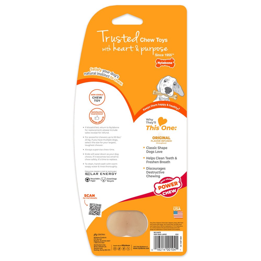 Nylabone Os Original Puissant, offre des heures de divertissement sûres.
