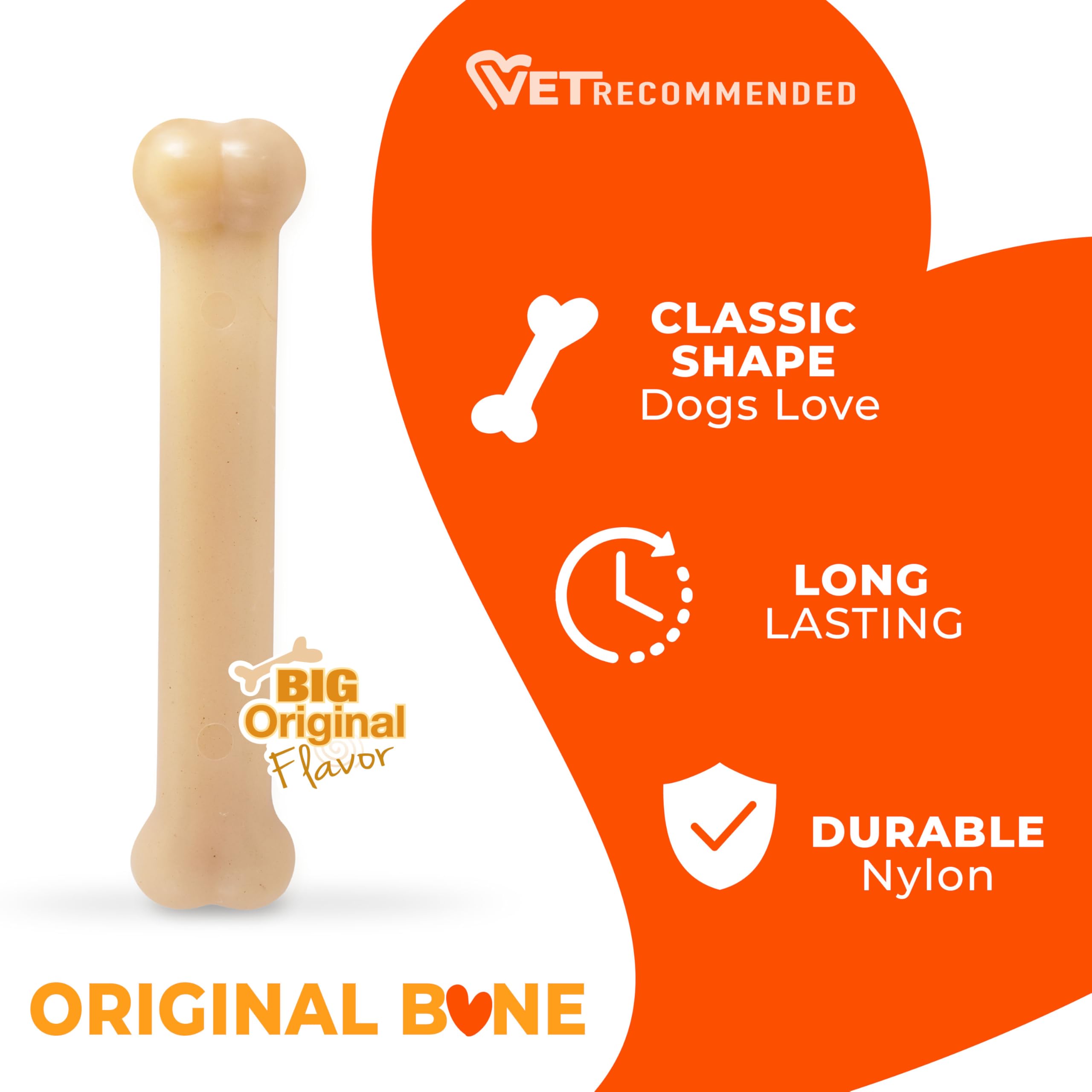 Nylabone Os Original Puissant, saveur originale qui attire les chiens.