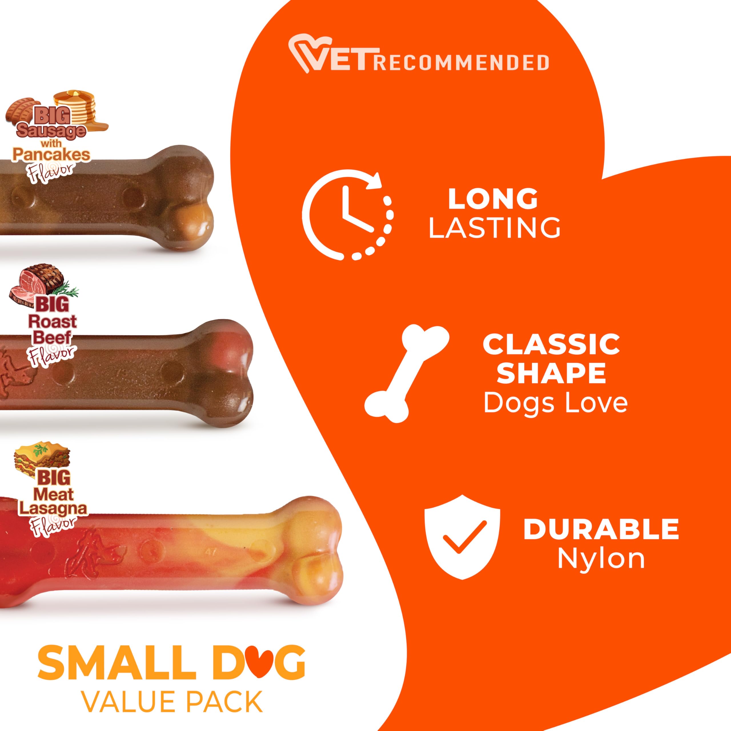 Nylabone Os Original – saveur roti de boeuf pour motivation au jeu.