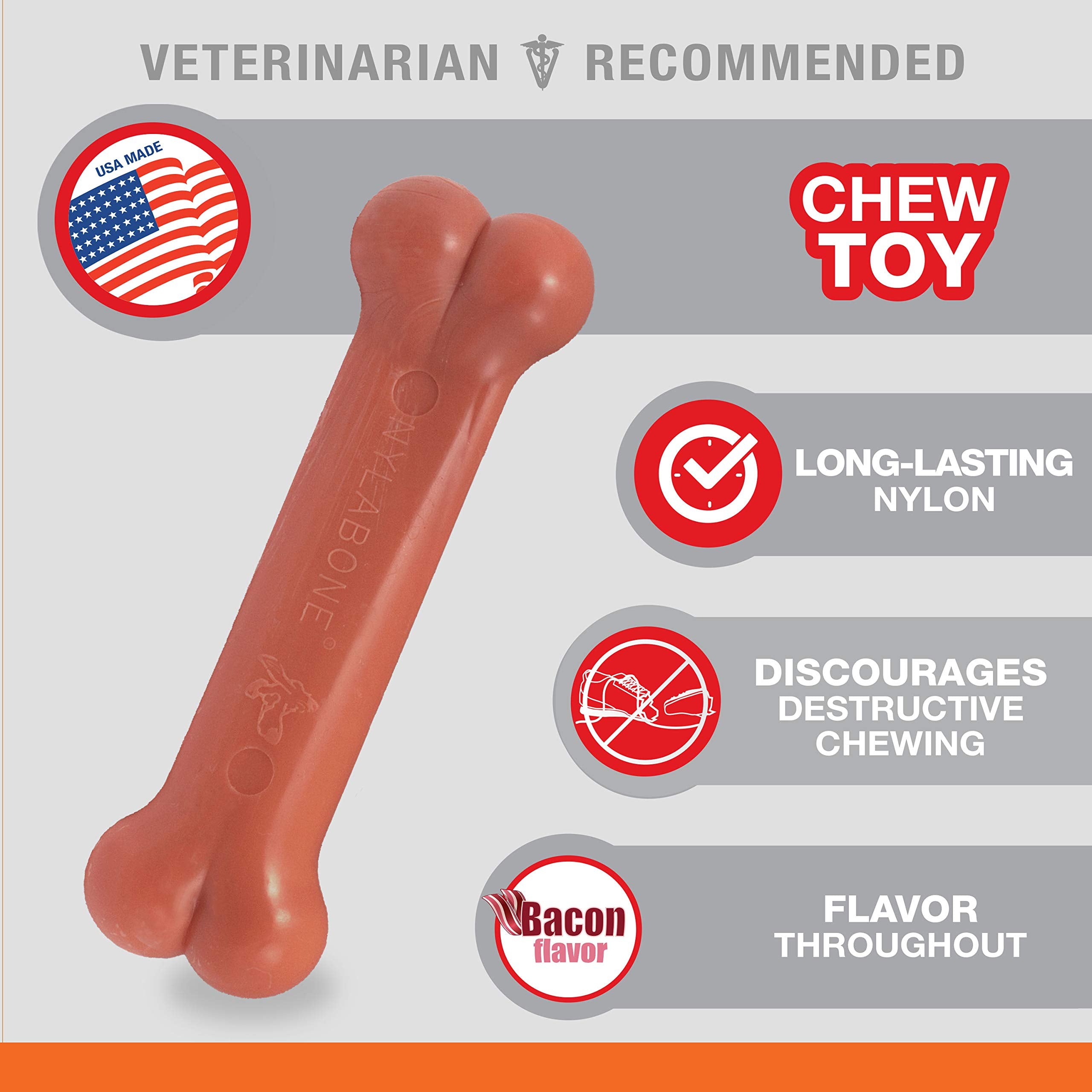 Nylabone Power Chew, texture durable, stimule l envie de mâcher sans détruire.