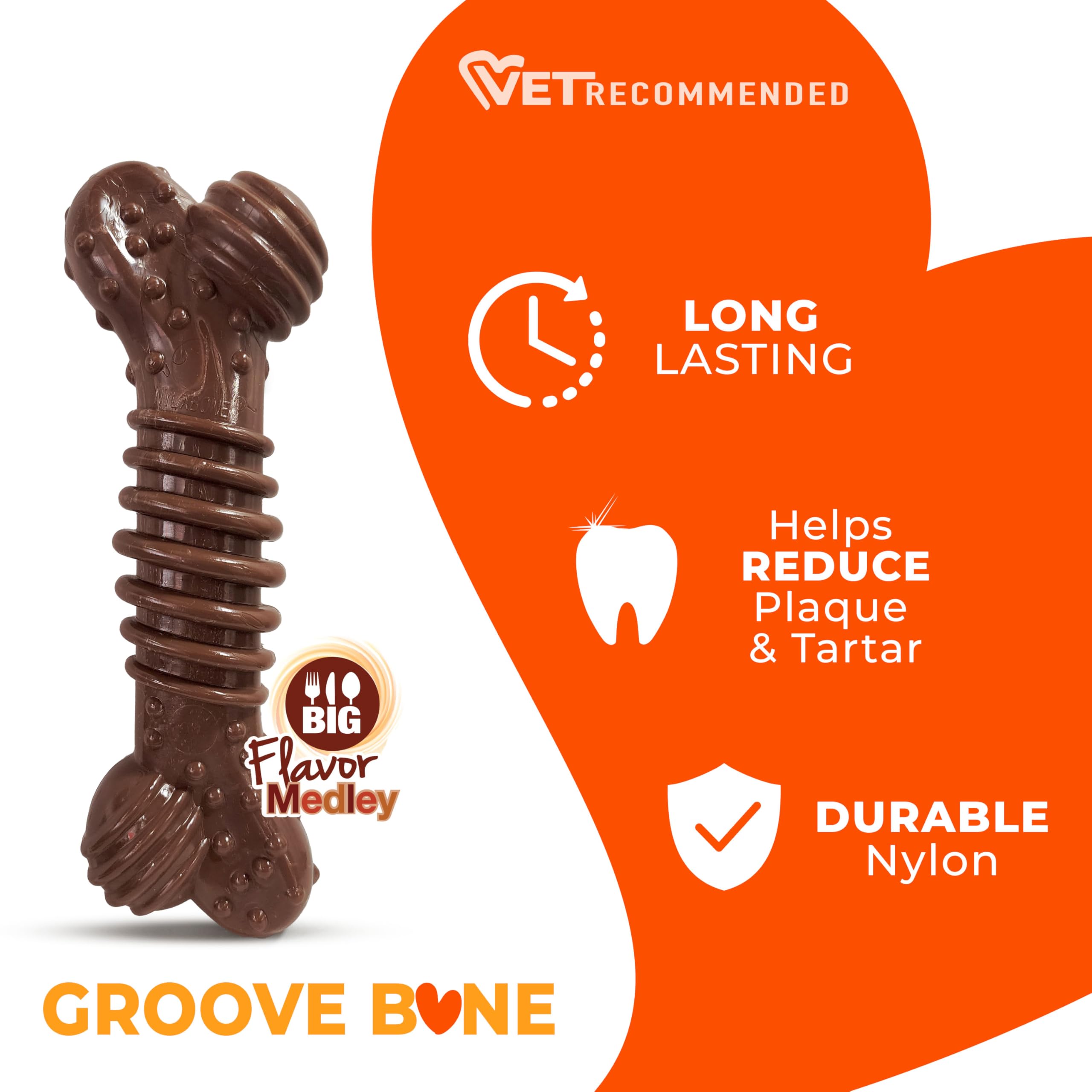 Nylabone os saveur-melange offre des arômes durables pendant le jeu.