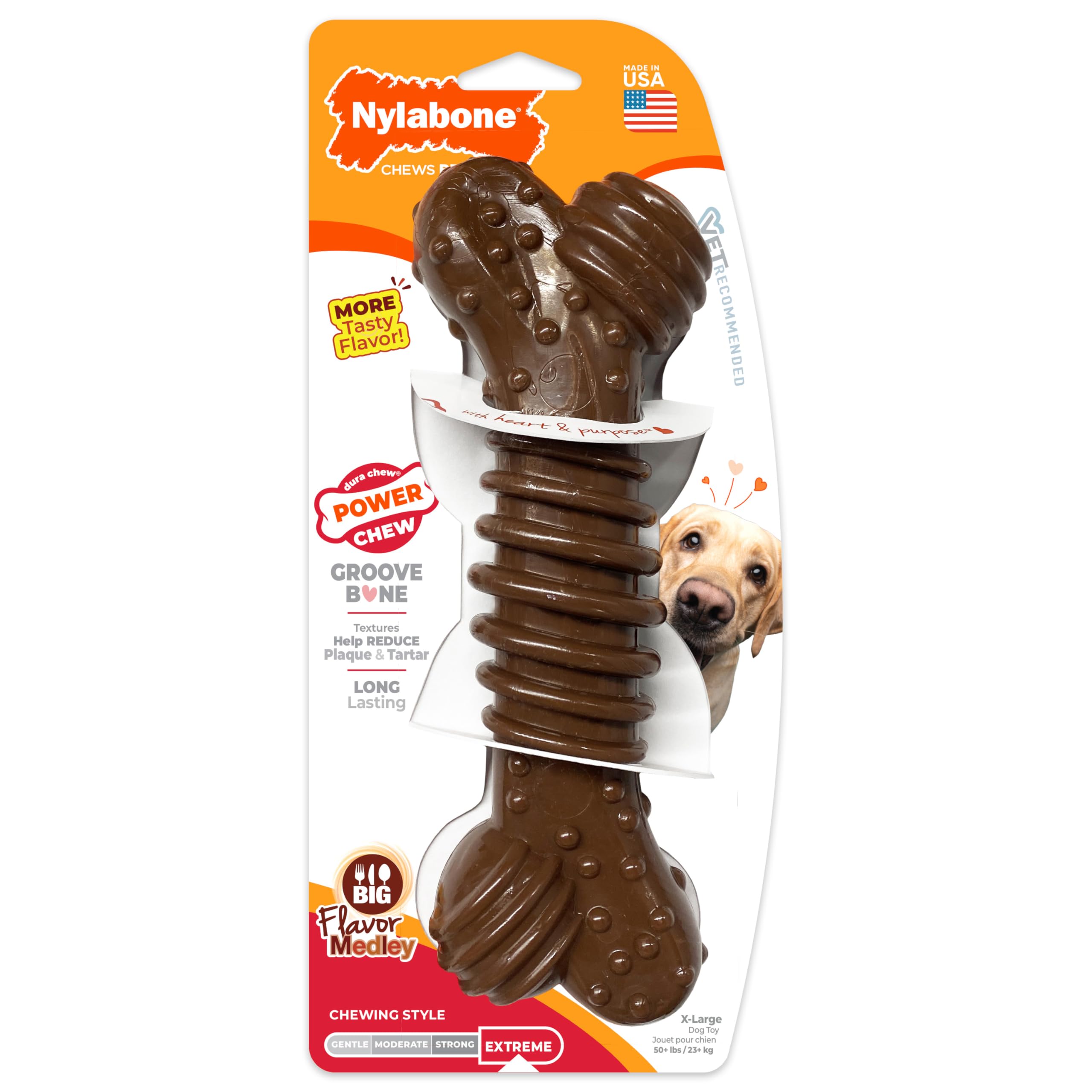 Nylabone os haleine-fraiche contribue à une bouche plus agréable après le jeu.