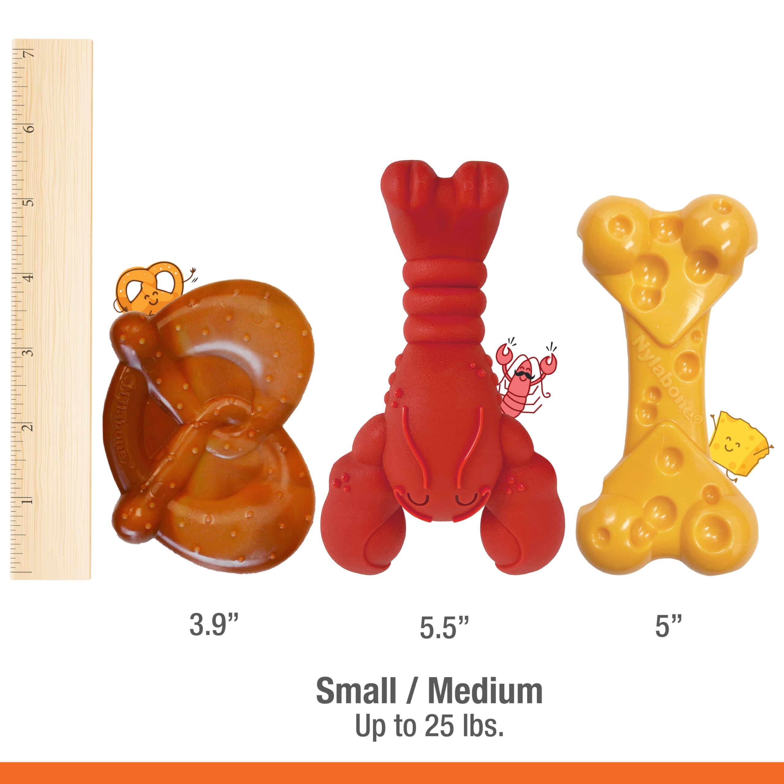 Nylabone Pack Puissance de Mâche — conçu pour petits chiens jusqu’à 25 lb.