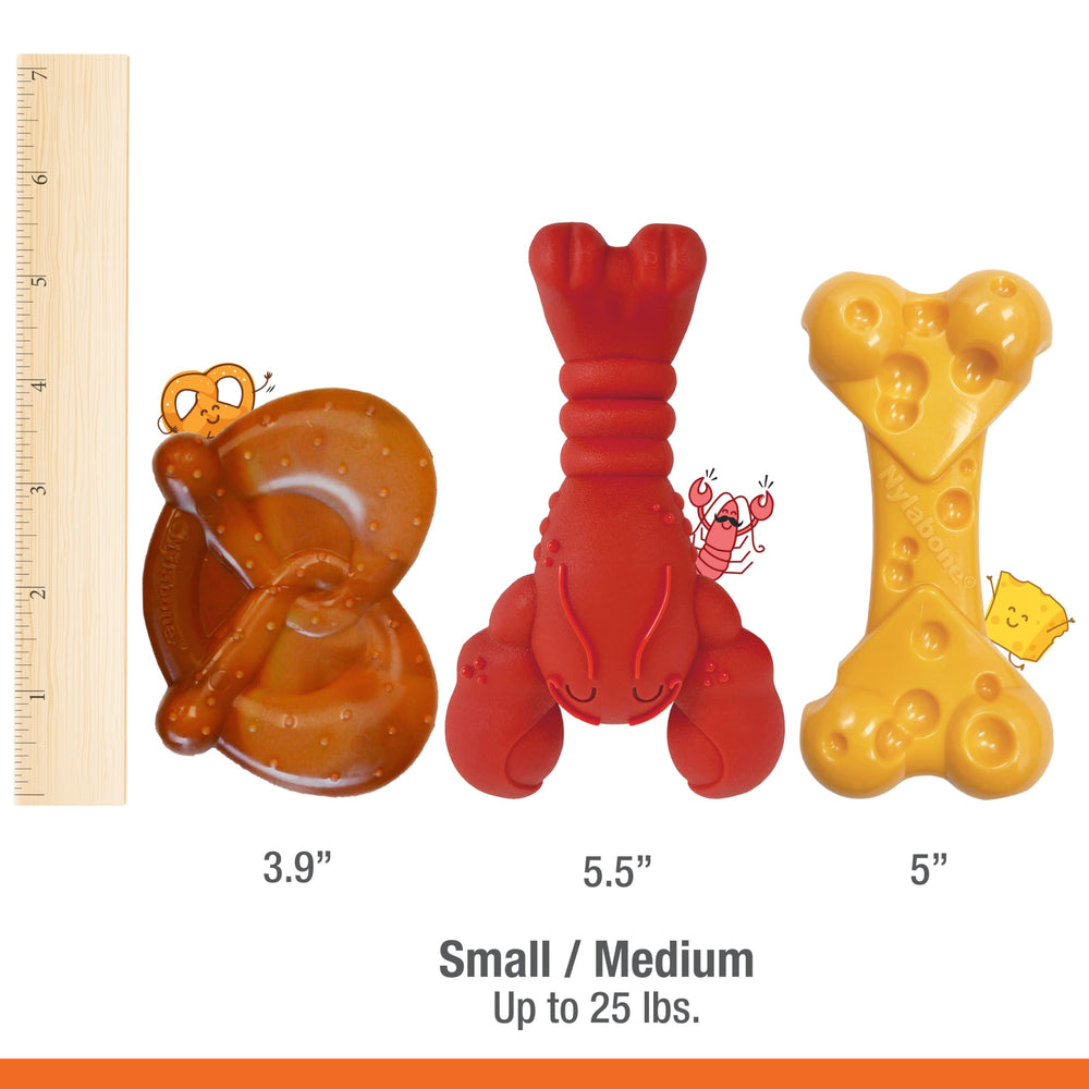 Nylabone Pack Puissance de Mâche — conçu pour petits chiens jusqu’à 25 lb.