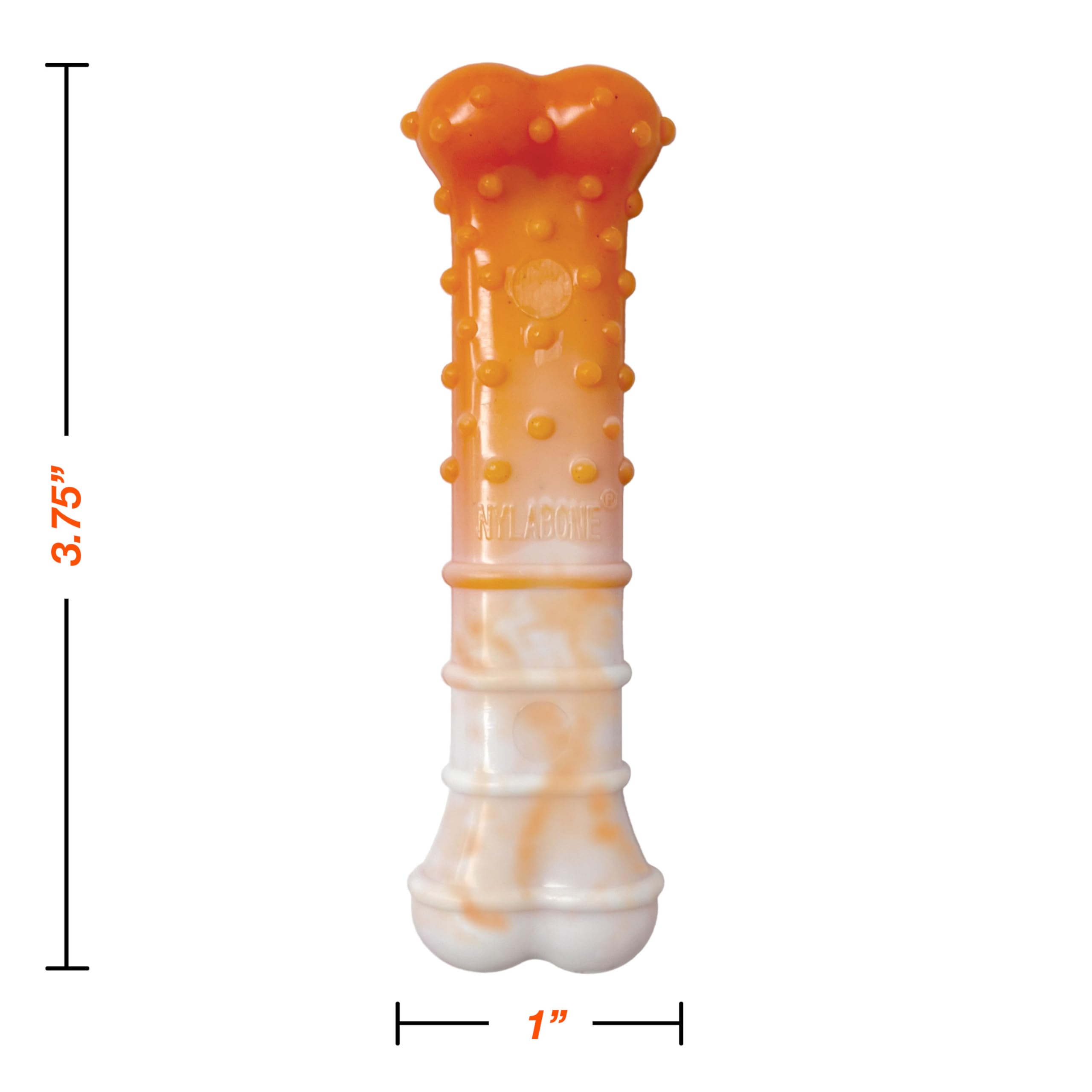 Nylabone petits-chiens-forme-os, idéal pour les chiens très petits jusqu'à 6,8 kg.