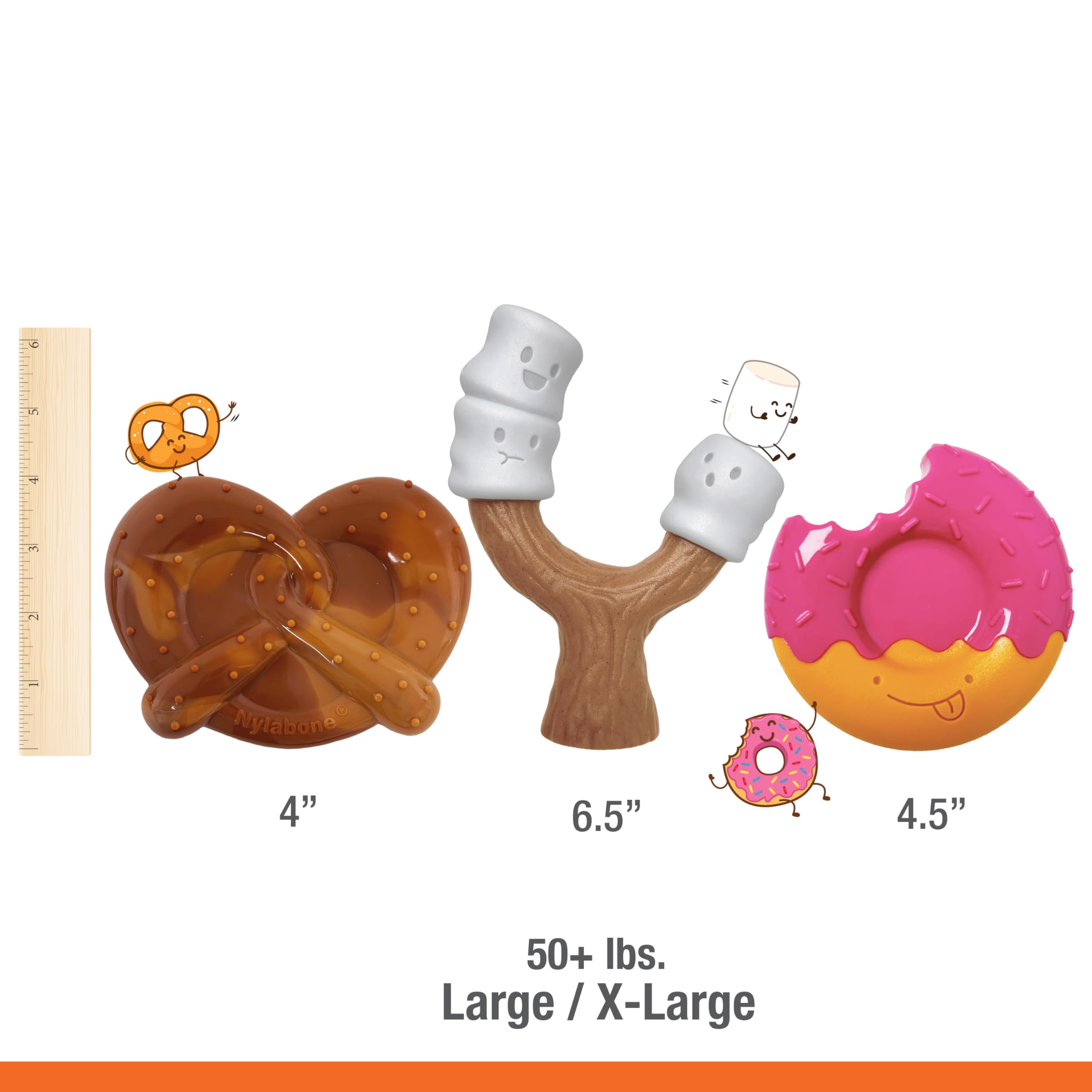 Nylabone Power Chew – donut masticable : jouet et friandise, stimulant l’activité.