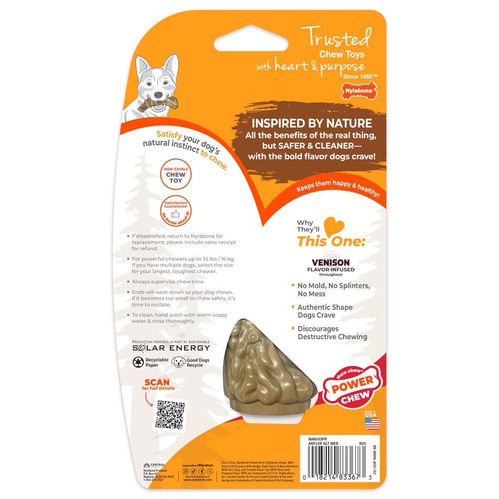 Forme unique de Nylabone Power Chew pour stimulation ludique.