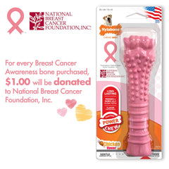 Nylabone Power Chew os-bosses-ridgees: bosses texturées qui stimulent la mastication durable.