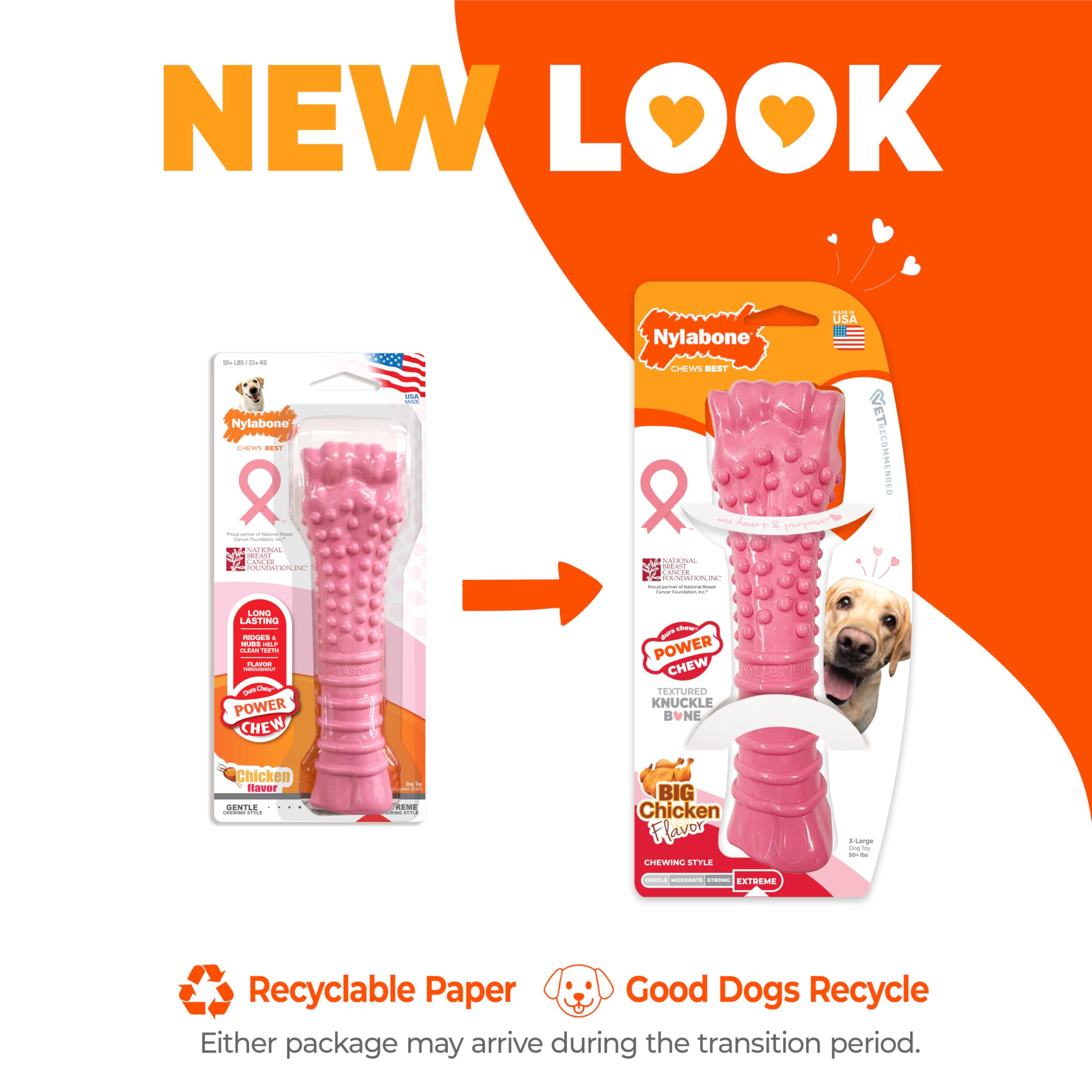 Nylabone Power Chew pour-grands-chiens-tres-grand: conçu pour grands chiens robustes.