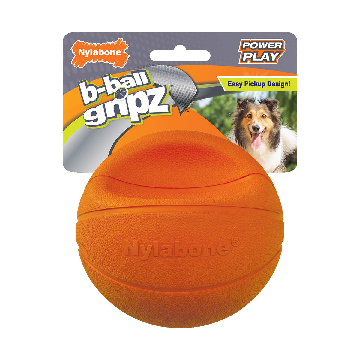 Nylabone Power Play Gripz, balle-basket durable pour chiens actifs.