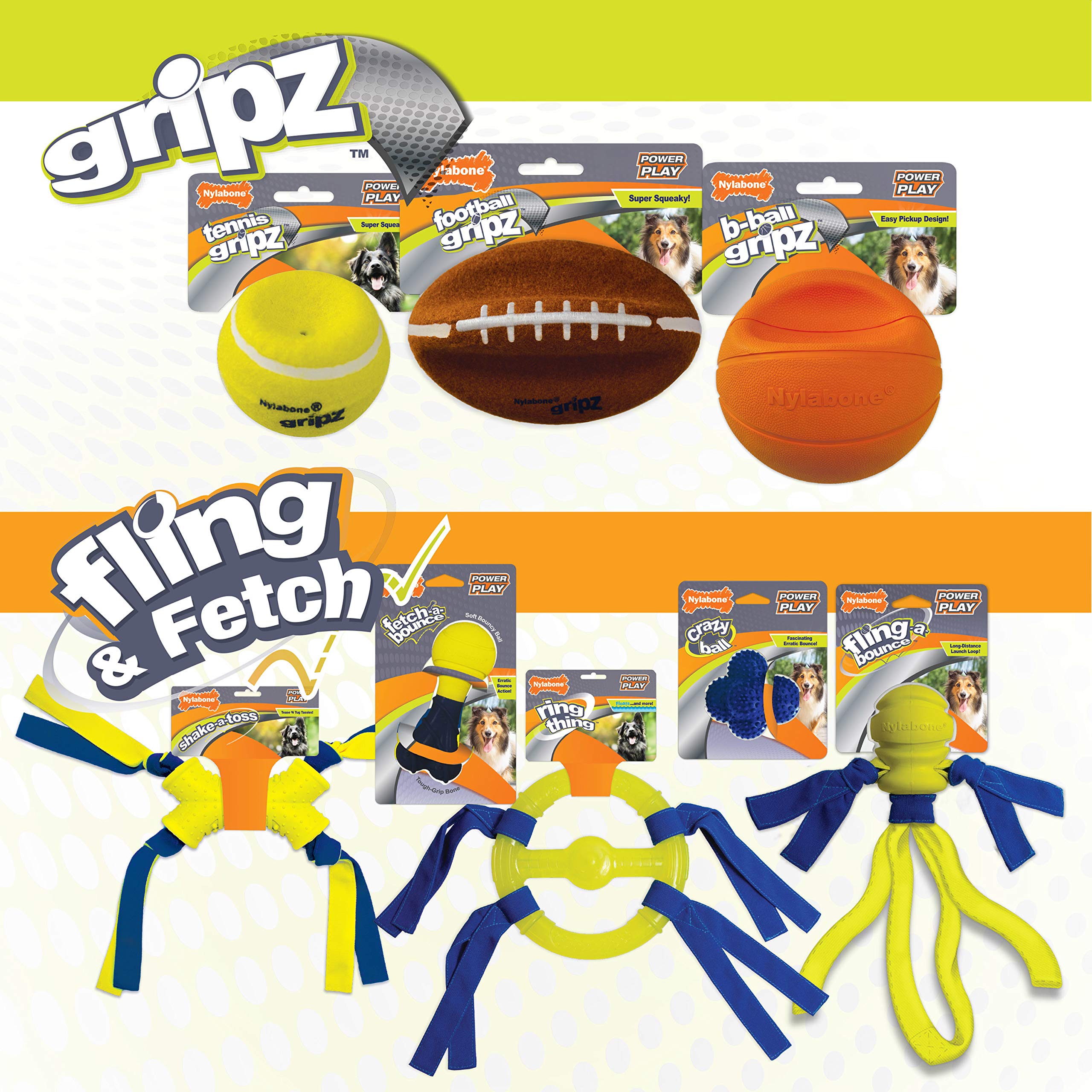 Nylabone Power Play Gripz : design ergonomique favorise les prises et les échanges humains.