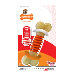 Nylabone PRO Action, os dentaire à rainure, favorise l'entretien bucco-dentaire pendant la mastication.