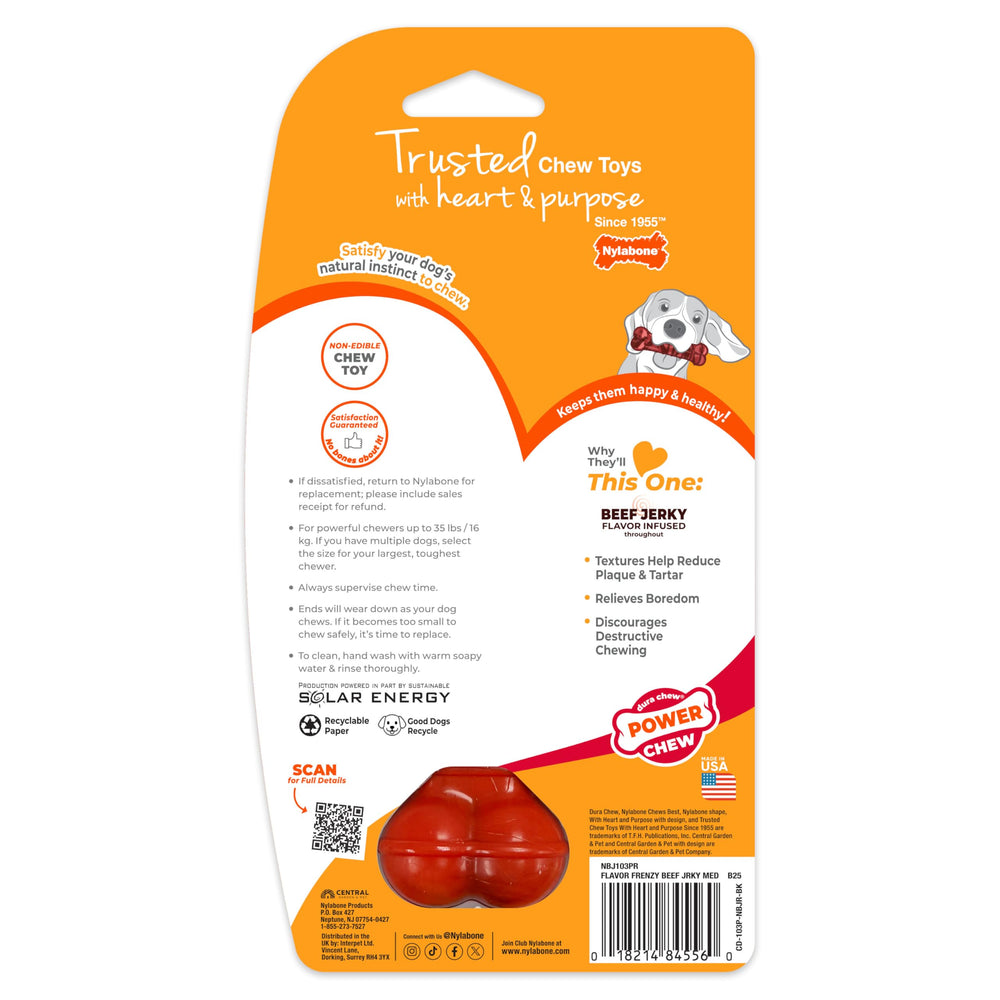 Saveur boeuf jerky qui attire et retient l'attention lors des sessions de jeu.