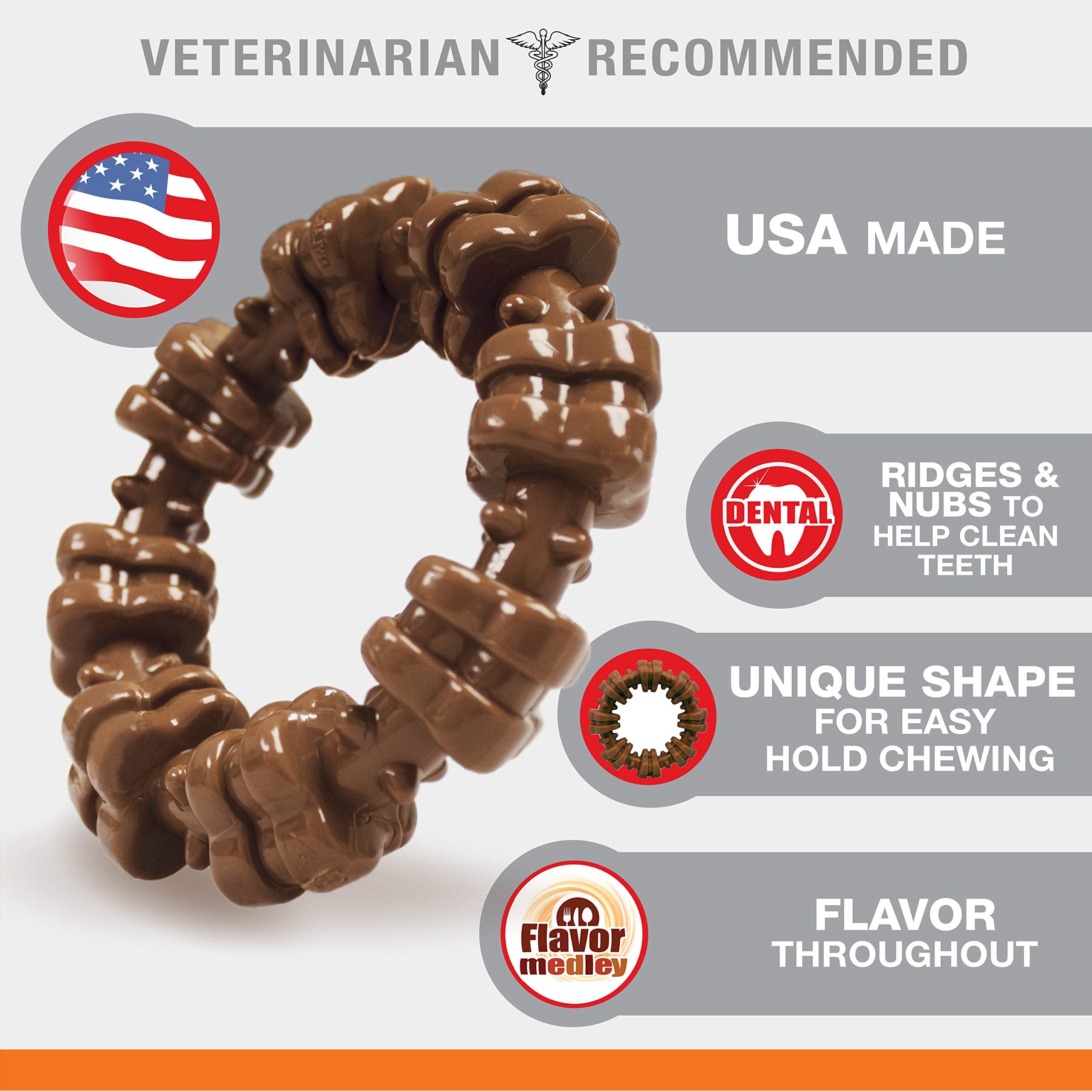 Nylabone saveur-melange irrésistible stimule le mâchage chez les chiens