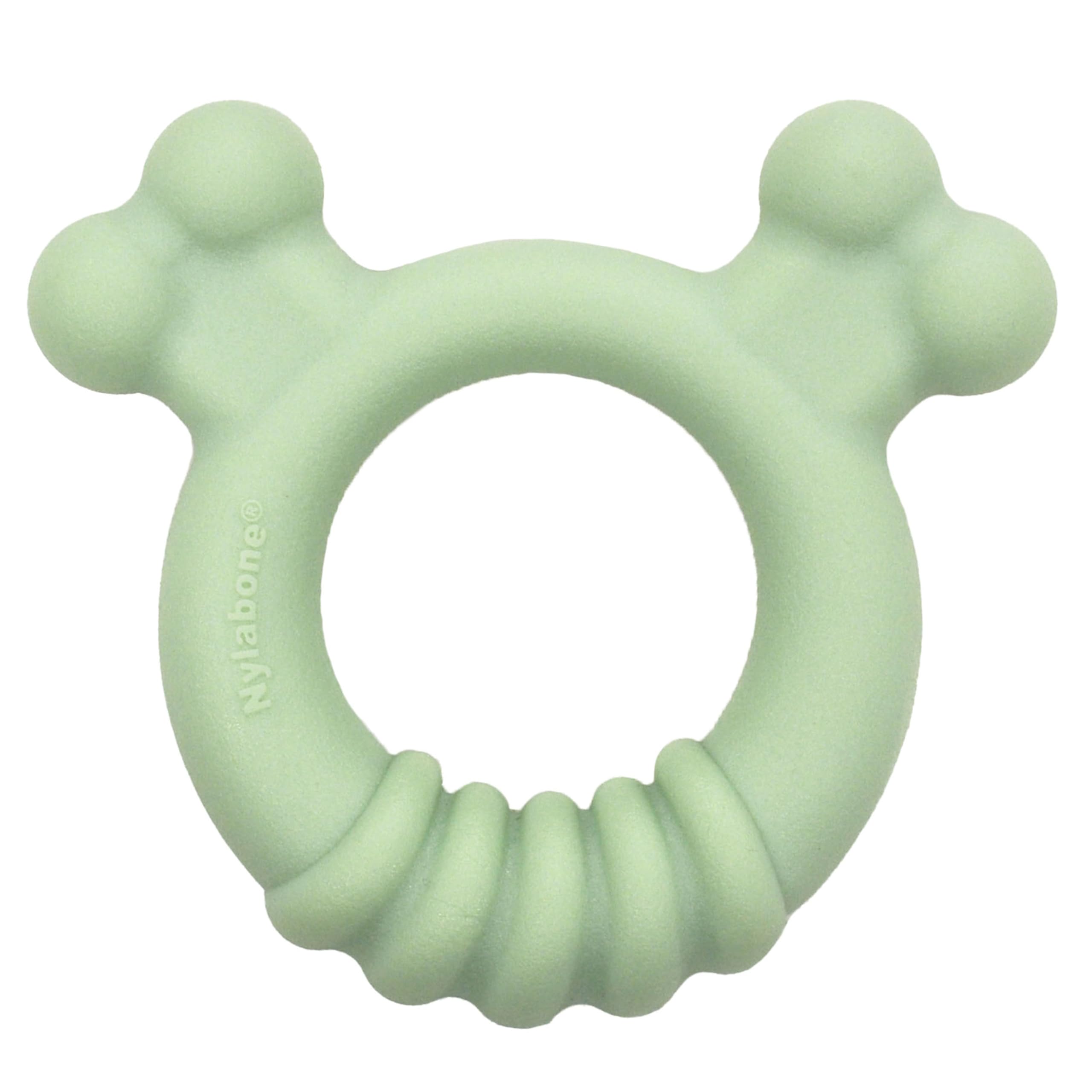 Jouet Nylabone Sensory: anneau dentition poulet pour chiots jusqu’à 25 lb, soutient les dents.