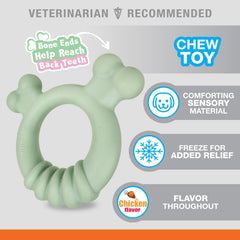 Nylabone Sensory: gencives douces chiot, apaise les gencives sensibles pendant le jeu.