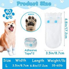 Nyxxz bottes jetables pour pattes de chien et chat, grande taille, protection.
