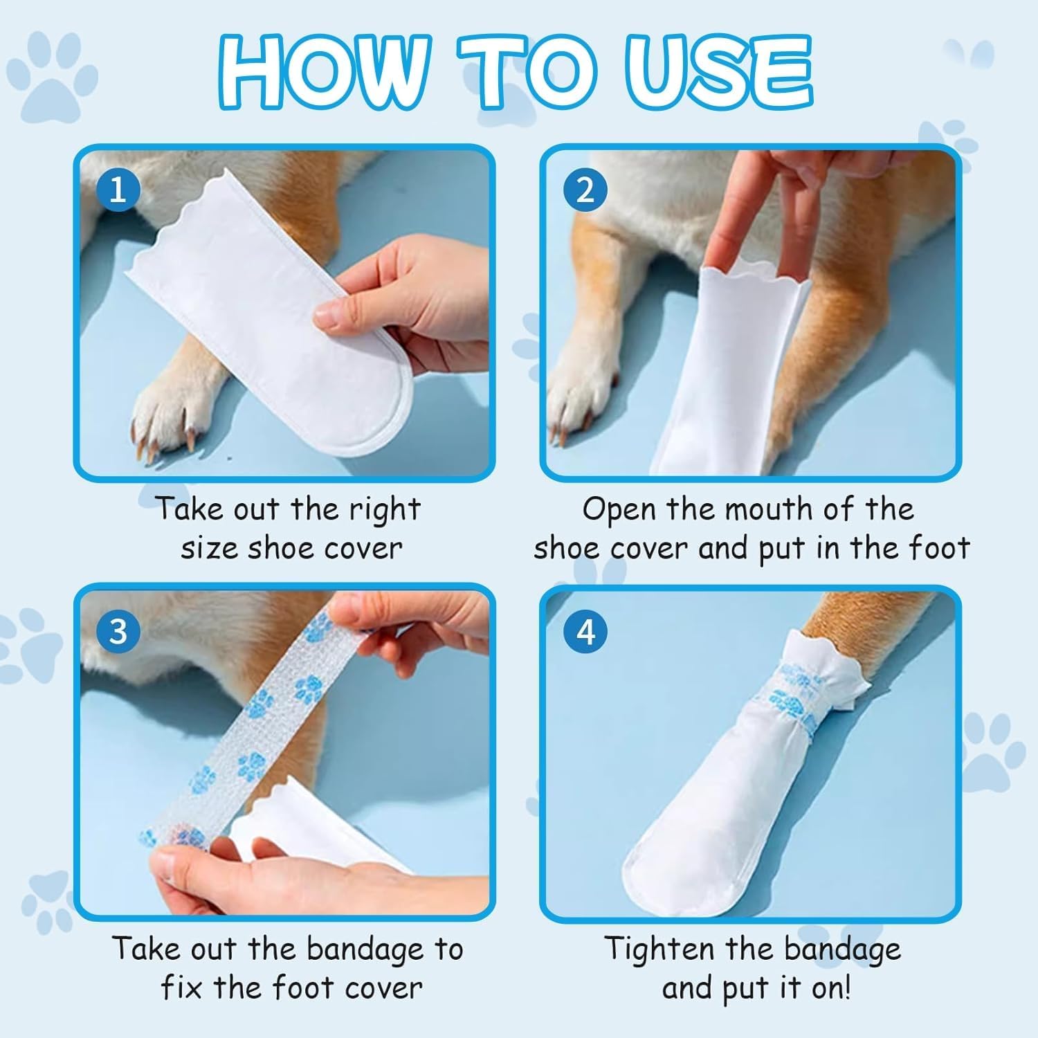 Nyxxz bottes grande taille 6,8 x 3,5 po adaptées pour chiens et chats pesant 16–27 kg.