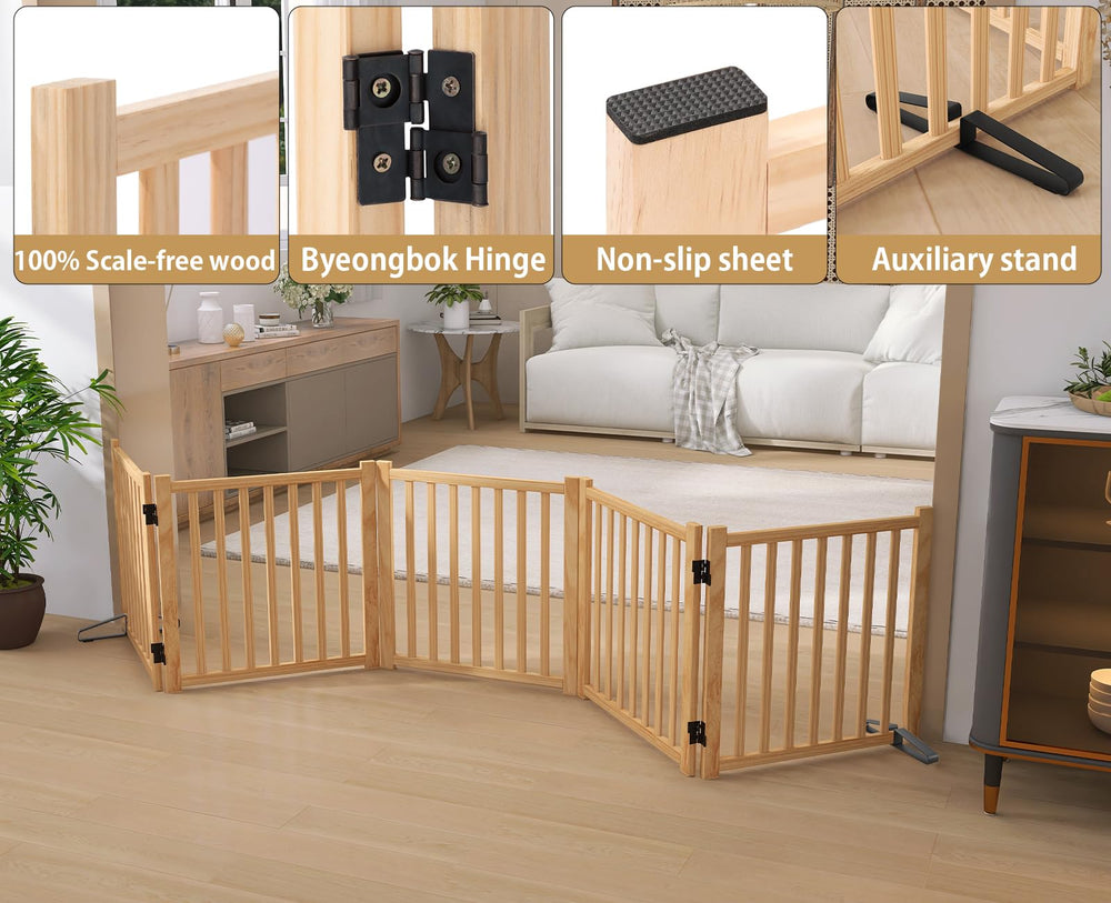 Barriere autonome Oapety idéale pour escaliers sans perçage et outils.