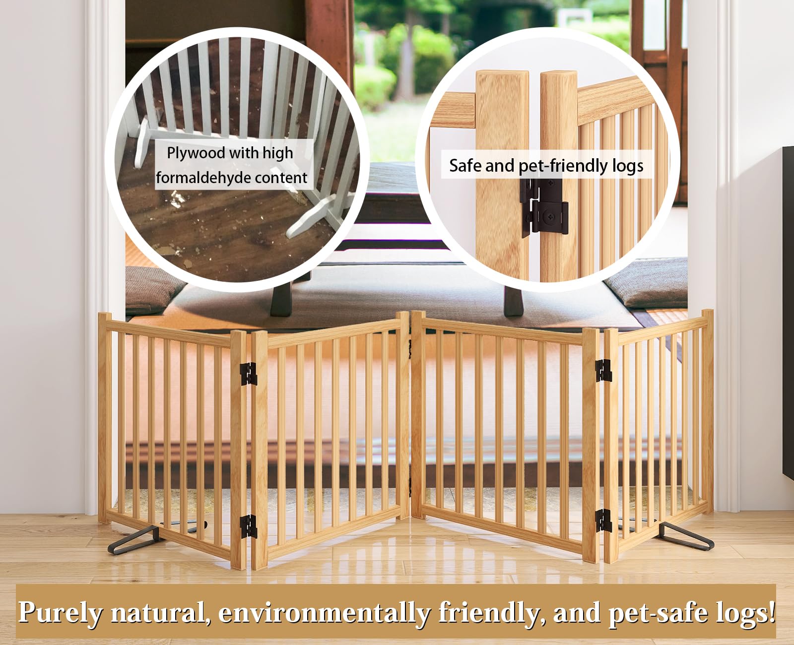 Oapety barriere securite chien interieur sans outils, montage rapide