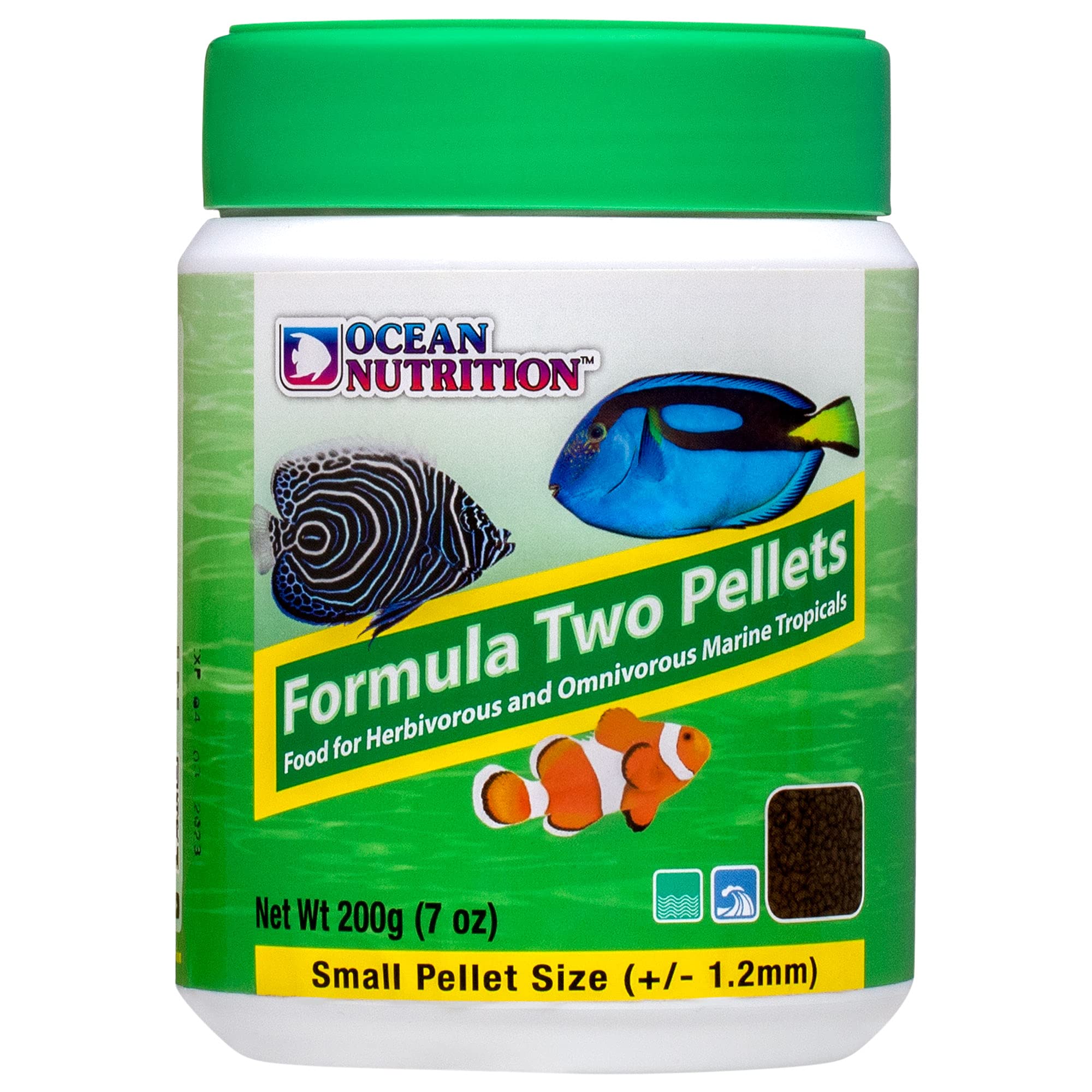 Ocean Nutrition Formule Deux - utilité polyvalente pour poissons marins tropicaux, herbivores et omnivores.