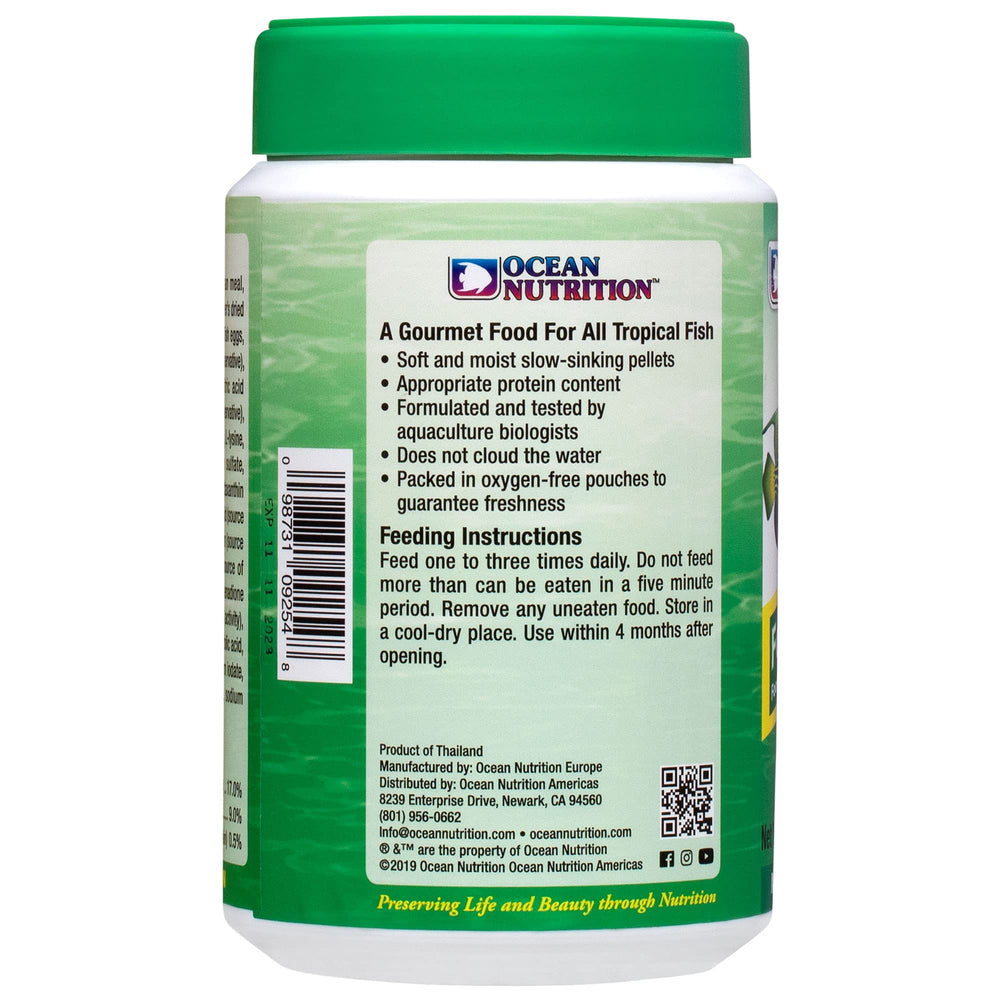 Ocean Nutrition Formule Deux, pellets faciles à digérer, soutiennent croissance saine et couleurs vives.