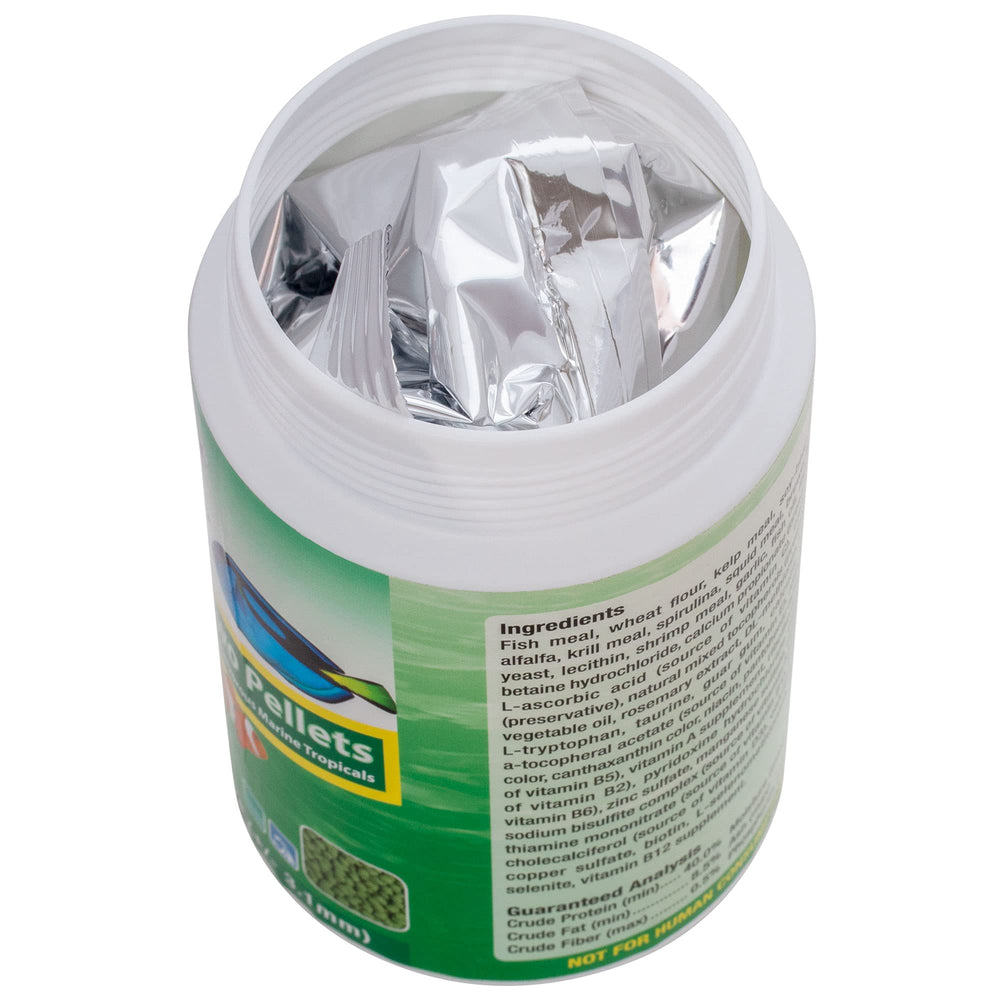 Ocean Nutrition Formule Deux, textures agréables et couleurs vives pour poissons tropicaux.