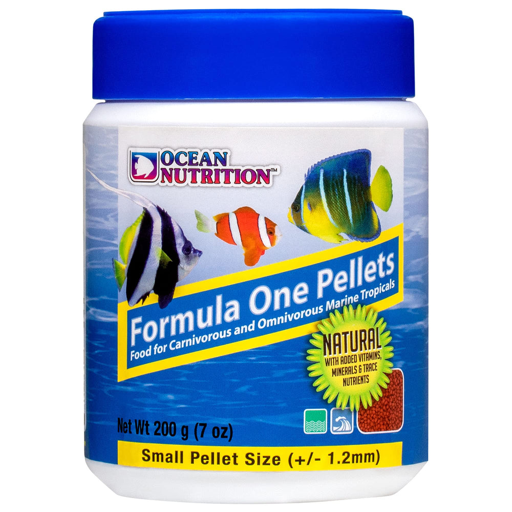 Ocean Nutrition pellets-tendres-tropicaux dans l'aquarium, consommation douce.