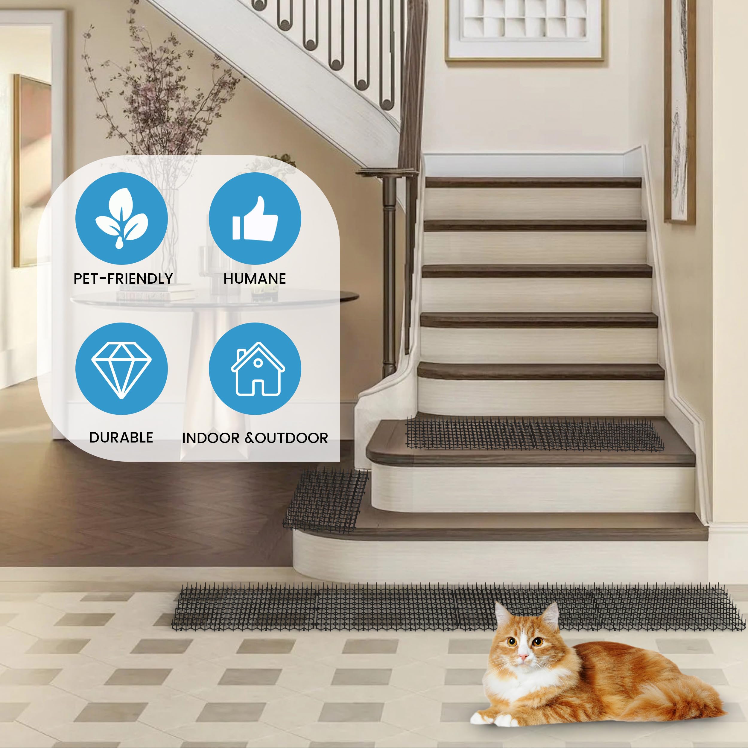 OCEANPAX tapis déployé facilement sur balcon et jardinière.