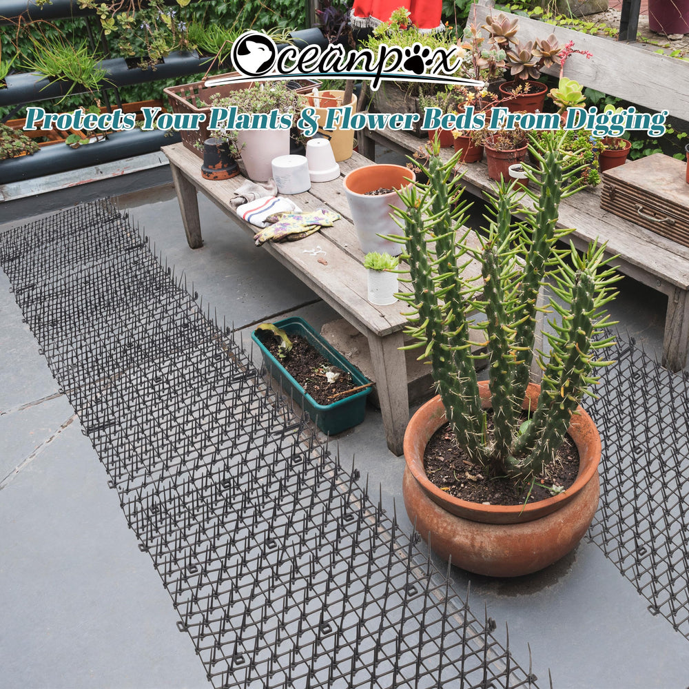 OceanPAX Tapis dissuasion chat multi-surfaces, adhère sur bois, carrelage et gazon.