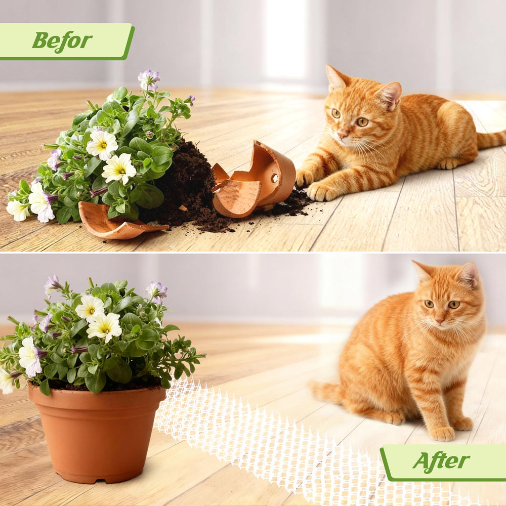 OCEANPAX Tapis transparent sur comptoir pour dissuader les chats.