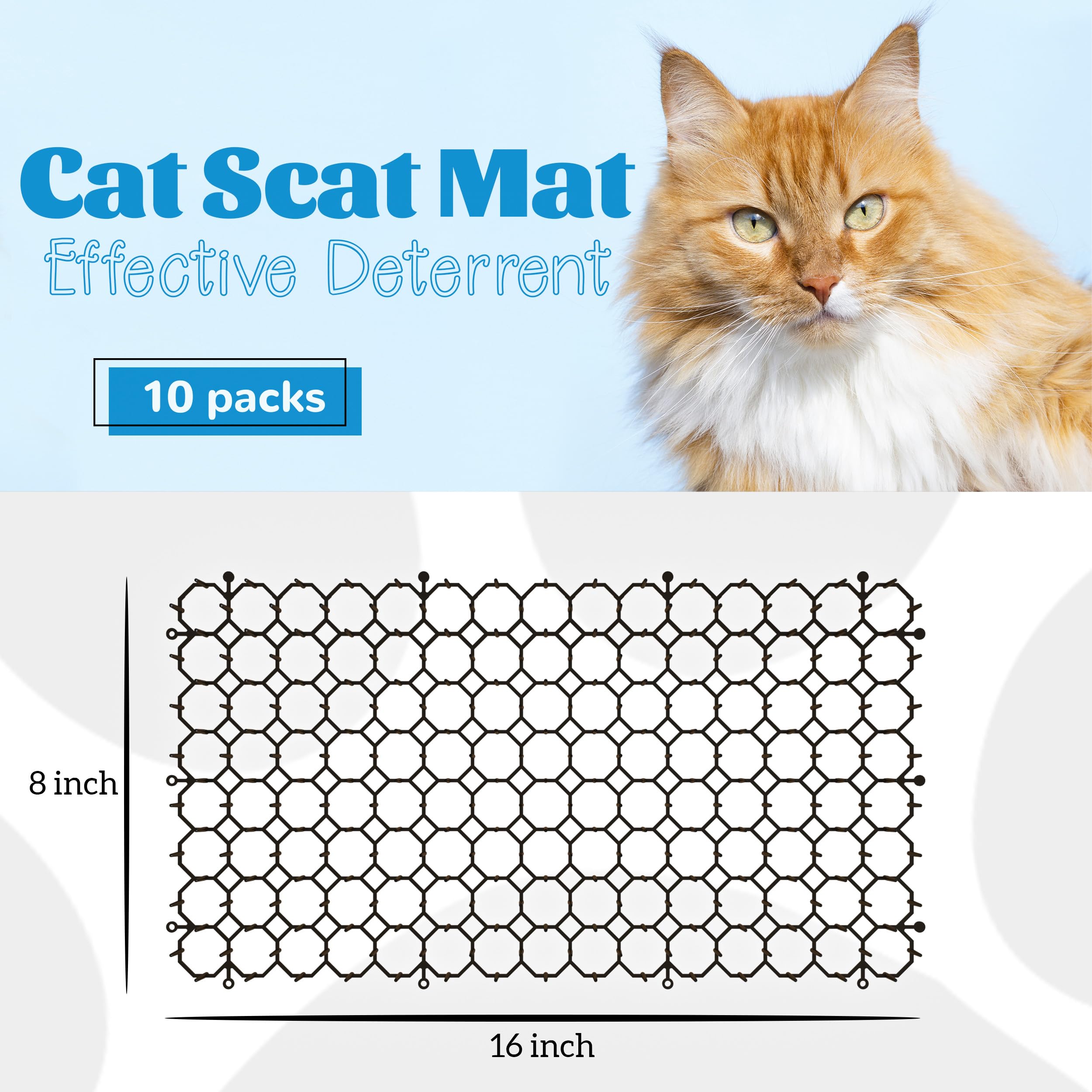 OCEANPAX tapis anti-chats capot voiture, dissuasion simple sans dommages.
