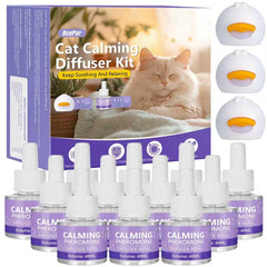 Diffuseur OcePor pour chats avec 3 prises et 12 recharges, diffusion apaisante.