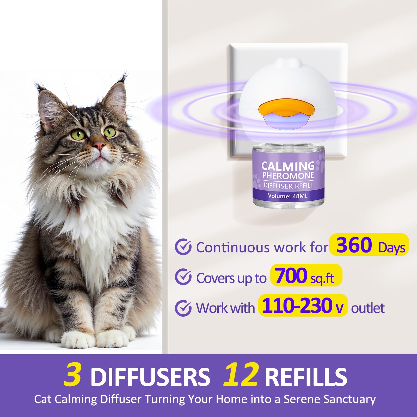 Vue globale des six éléments du kit OcePor: diffuseur et 12 recharges.