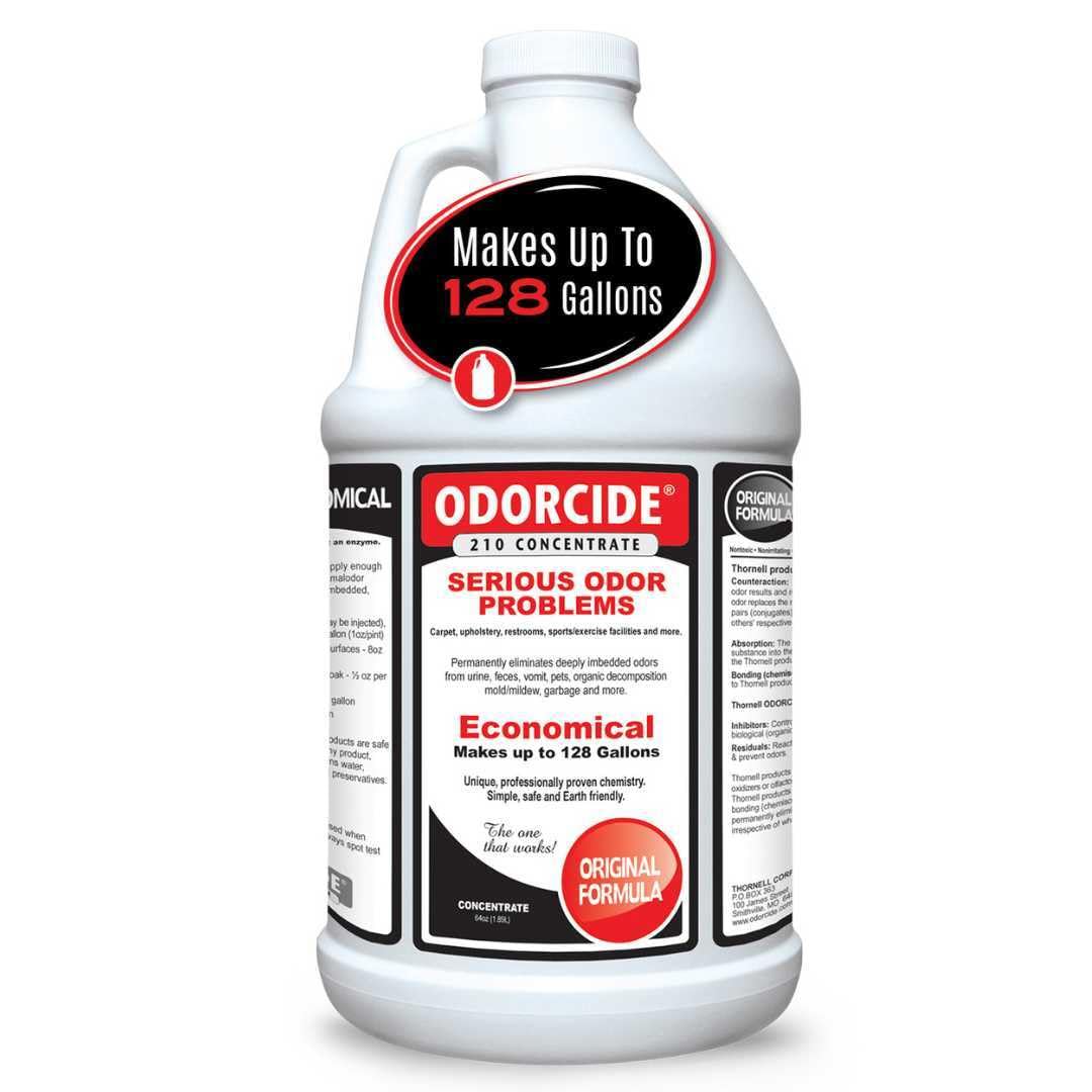 Odorcide 210 Parfum Original, bouteille 64 oz, neutralise durablement les odeurs à leur source.