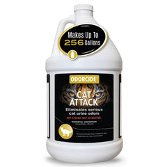 Odorcide Cat Attack — bouteille prête à verser pour neutraliser les odeurs.