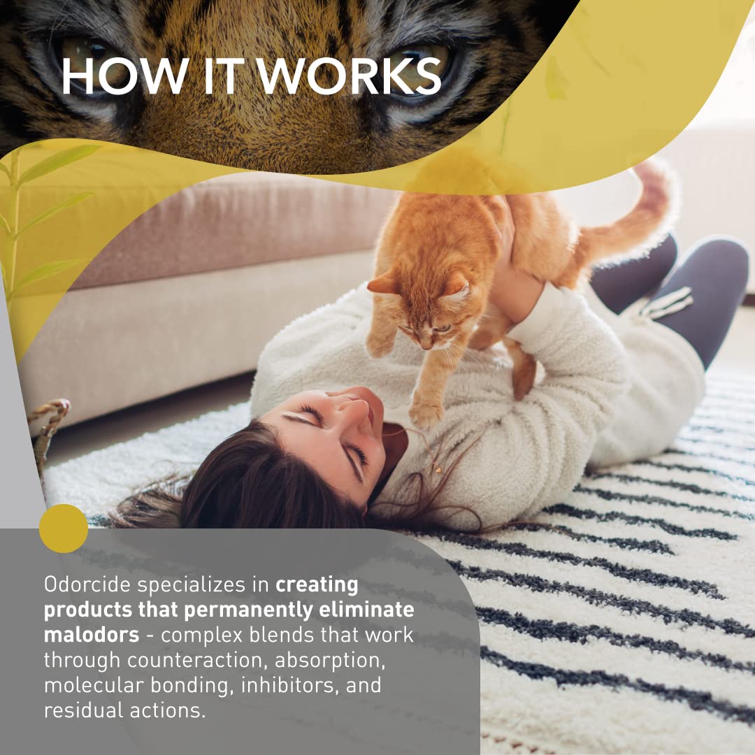 Meubles nettoyés avec Odorcide Cat Attack Concentrate sans odeur résiduelle.