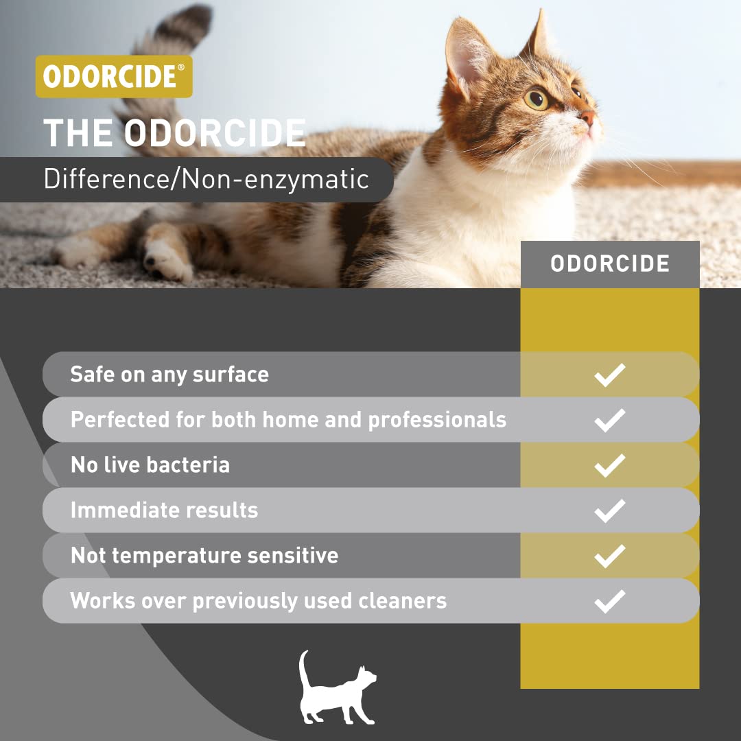 Odorcide Cat Attack — sécurité animaux et enfants après application.