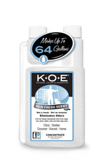 Odorcide K.O.E concentré, bouteille: neutralise les odeurs dans cages et pièces.