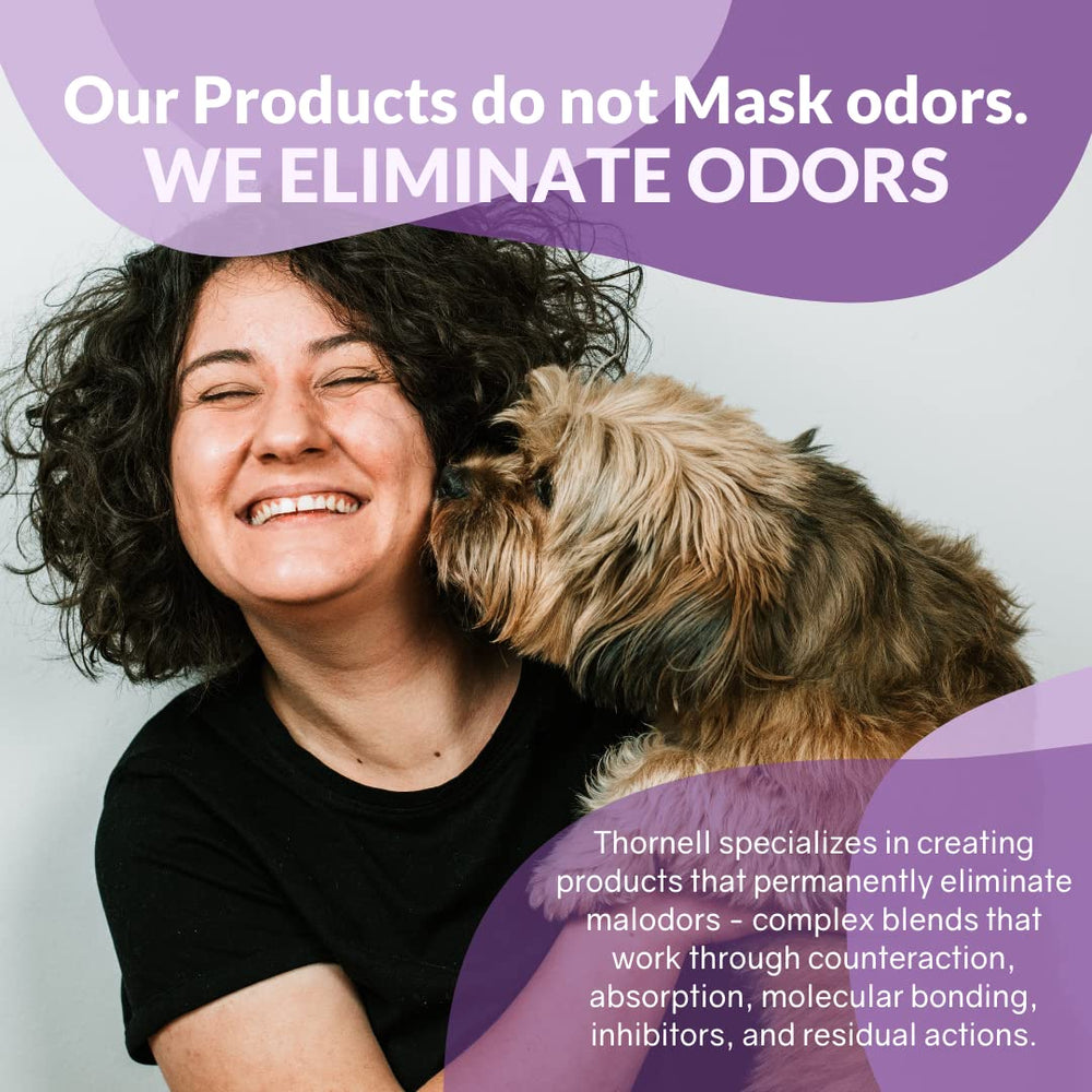 Odorcide utilisé sur la litière et zones d'animaux pour une odeur plus fraîche.