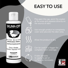 Odorcide Skunk Off, appliateur-bouteille pour traitement pratique.
