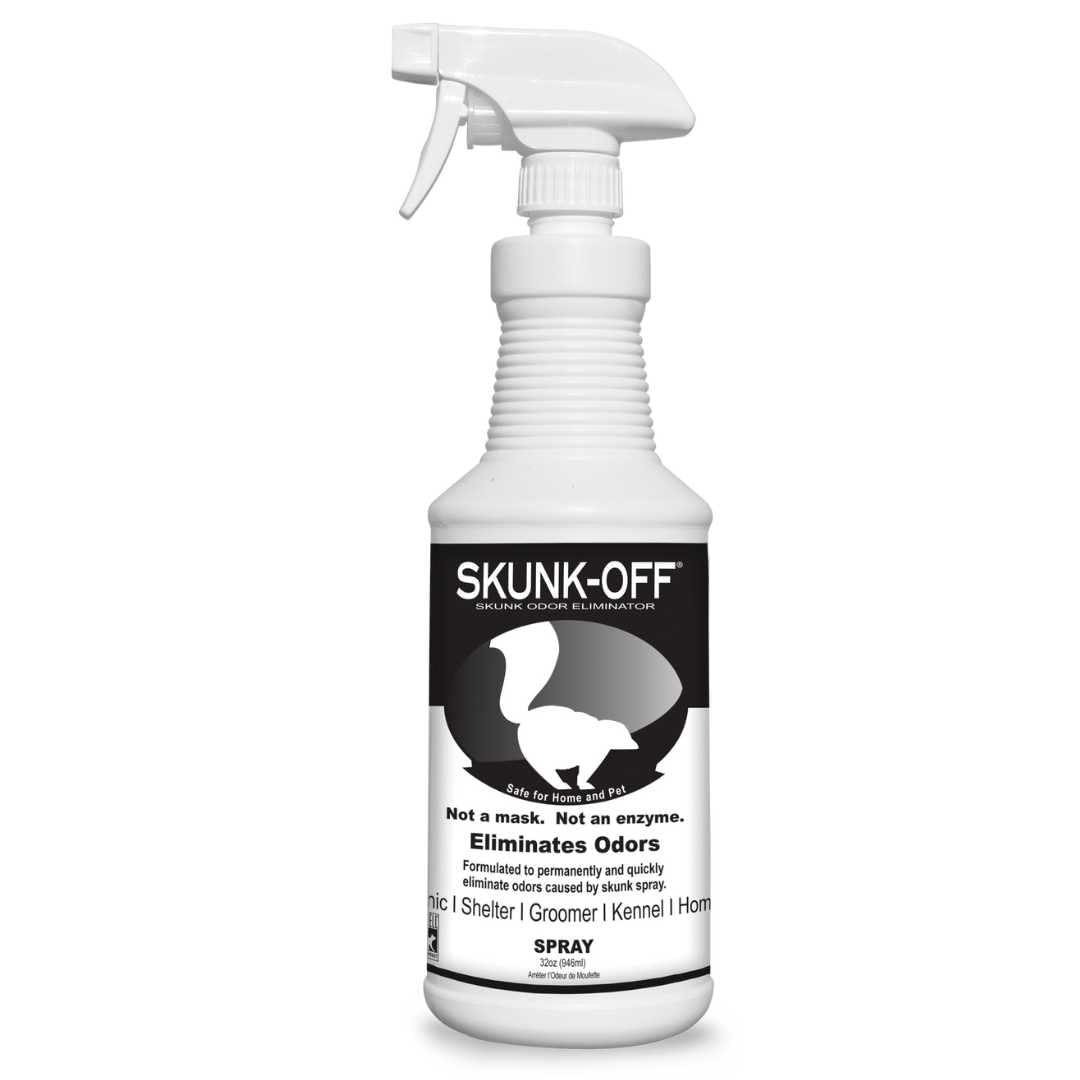 Odorcide Skunk Off, bouteille 32oz, pour neutraliser les odeurs domestiques.