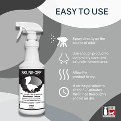 Odorcide Skunk Off, sur tapis et rideaux, pour rafraîchir l’intérieur.