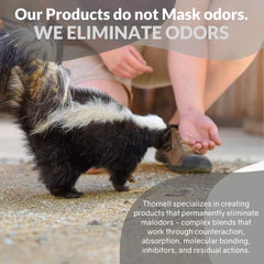 Odorcide Skunk Off, sur vêtements et linge, élimine les odeurs avant lavage.