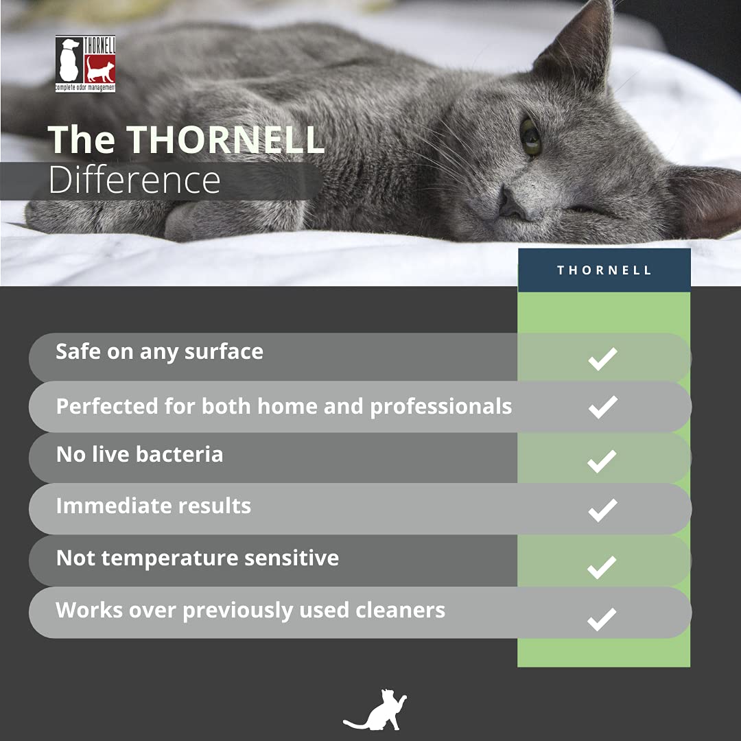 Nettoyage multi-surfaces: tapis, murs et sols avec Odorcide Thornell Cat Odor-Off.