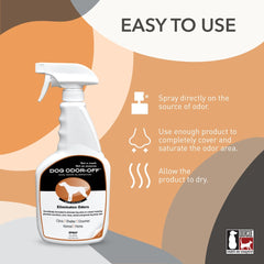 Nettoyant Odorcide Thornell Odor-Off pour tapis chiens, neutralise les odeurs tenaces.