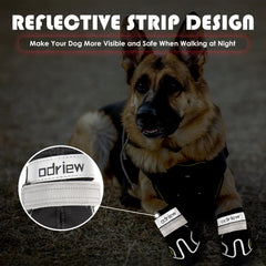 Bottes pour chien ODRIEW, bandes réfléchissantes visibles de nuit.