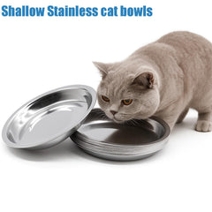 Ofanim assiette chat inox lavable au lave-vaisselle, entretien rapide.
