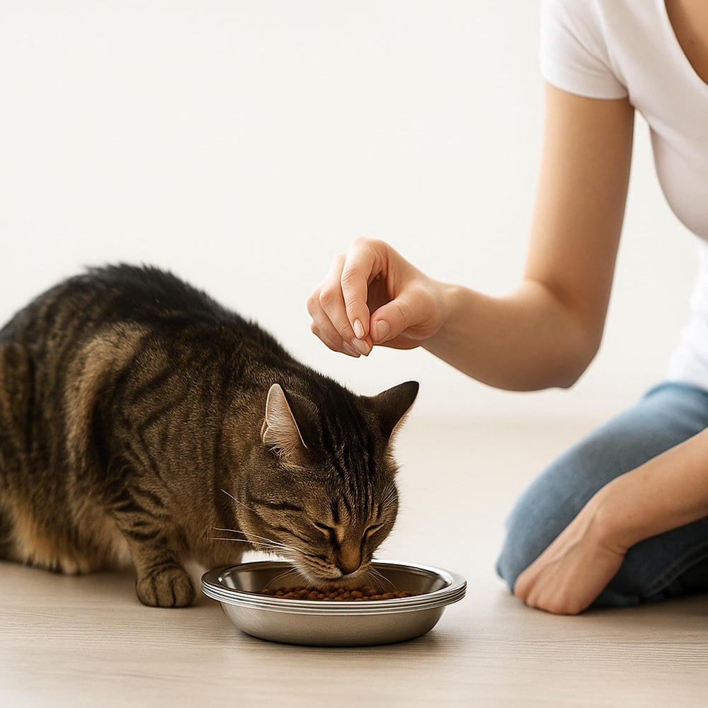 Ofanim assiette chat inox poids 44 g, légère et pratique.