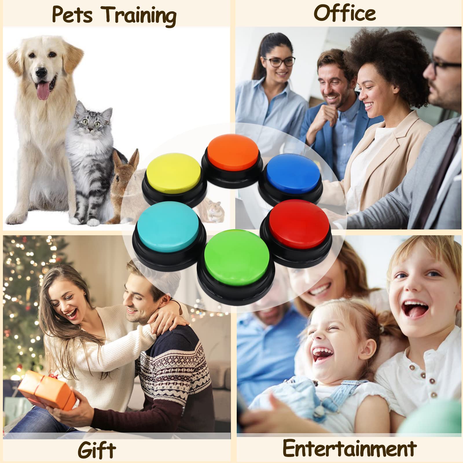 OFVENS bouton-6-couleurs: six coloris disponibles pour personnalisation